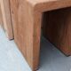 Two Brutalist nesting tables, Flamant house