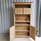 Solid oak display cabinet