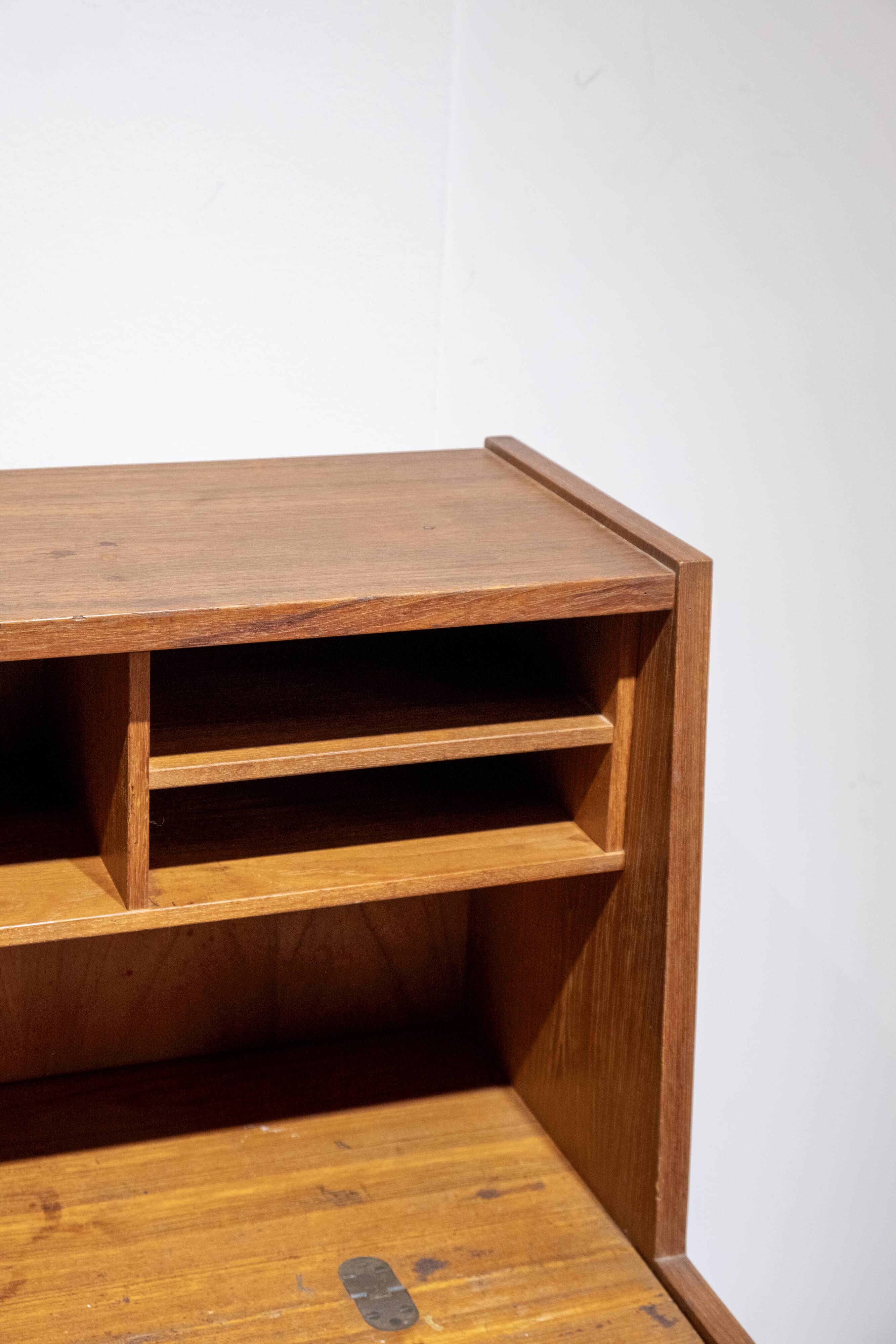 Danish teak secretary
