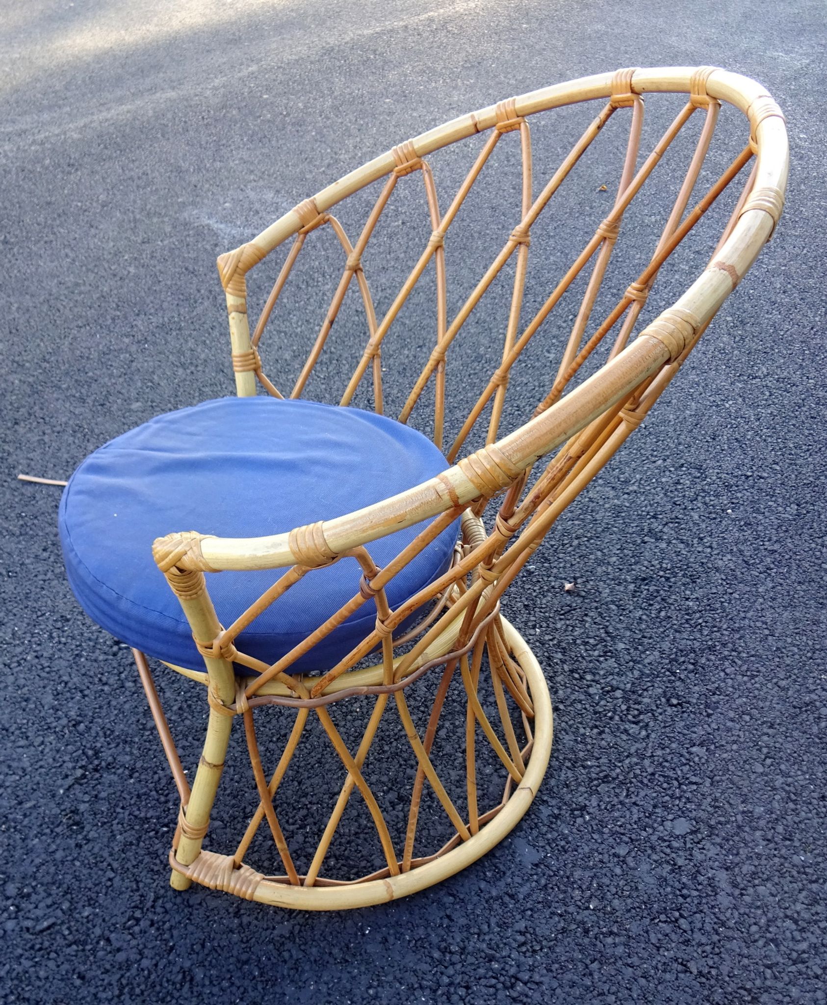 Living room for child rattan set