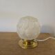 Vintage Art Deco table lamp with its artichoke globe.