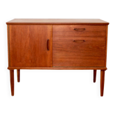 Small vintage Scandinavian sideboard in teak 1960