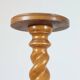 Vintage turned wooden spiral flower support