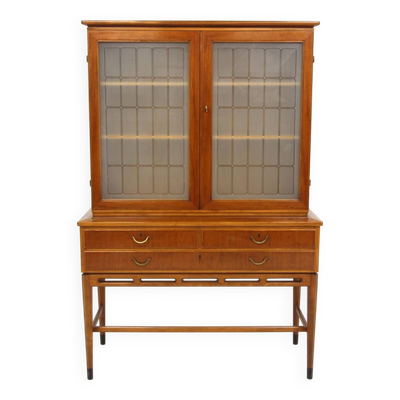 Vaiselier scandinave en acajou, Swedish modern, Suède, 1940