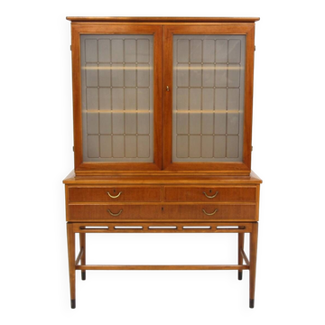 Vaiselier scandinave en acajou, Swedish modern, Suède, 1940