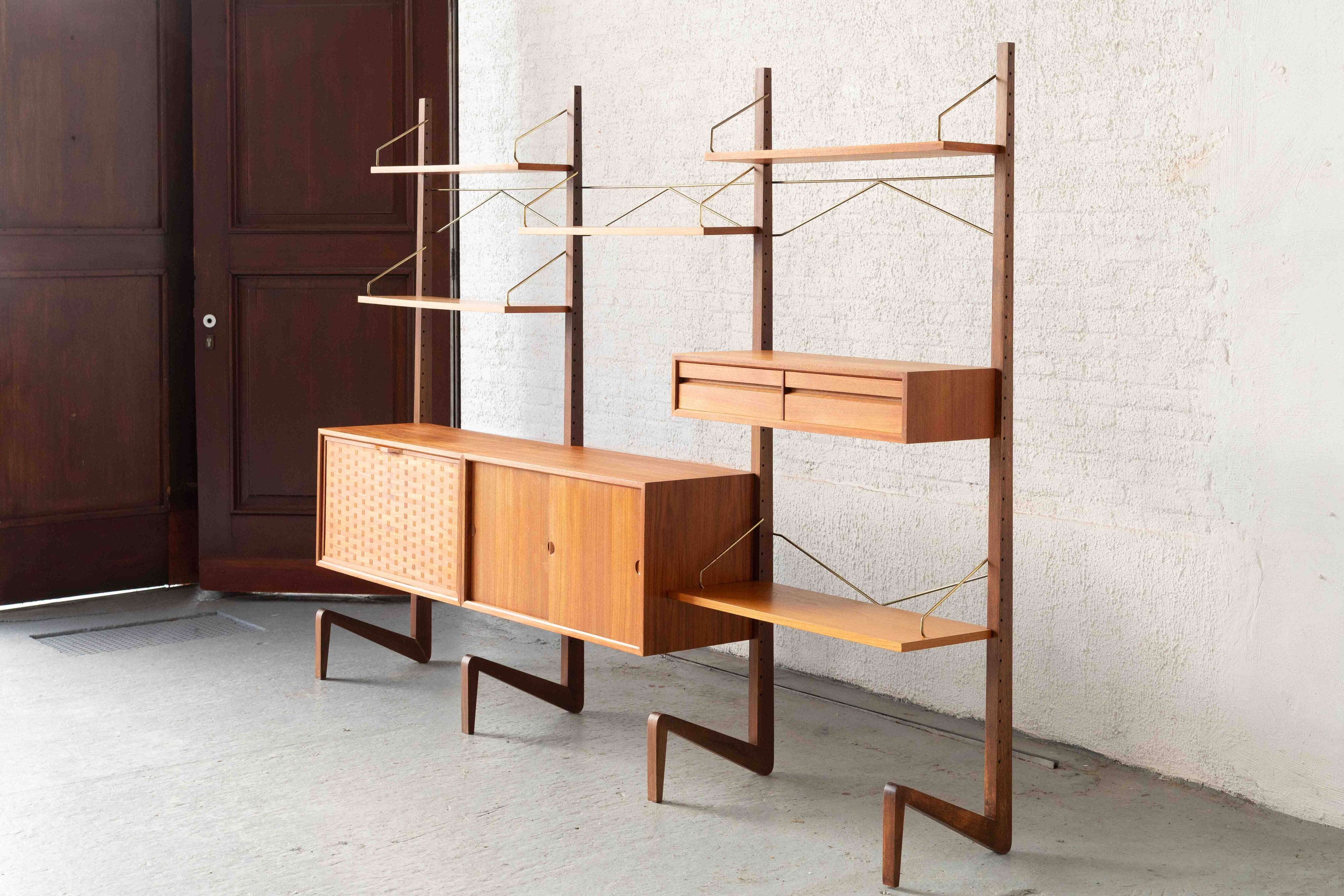 Freestanding wall unit by P. Cadovius, Denmark, 1960's