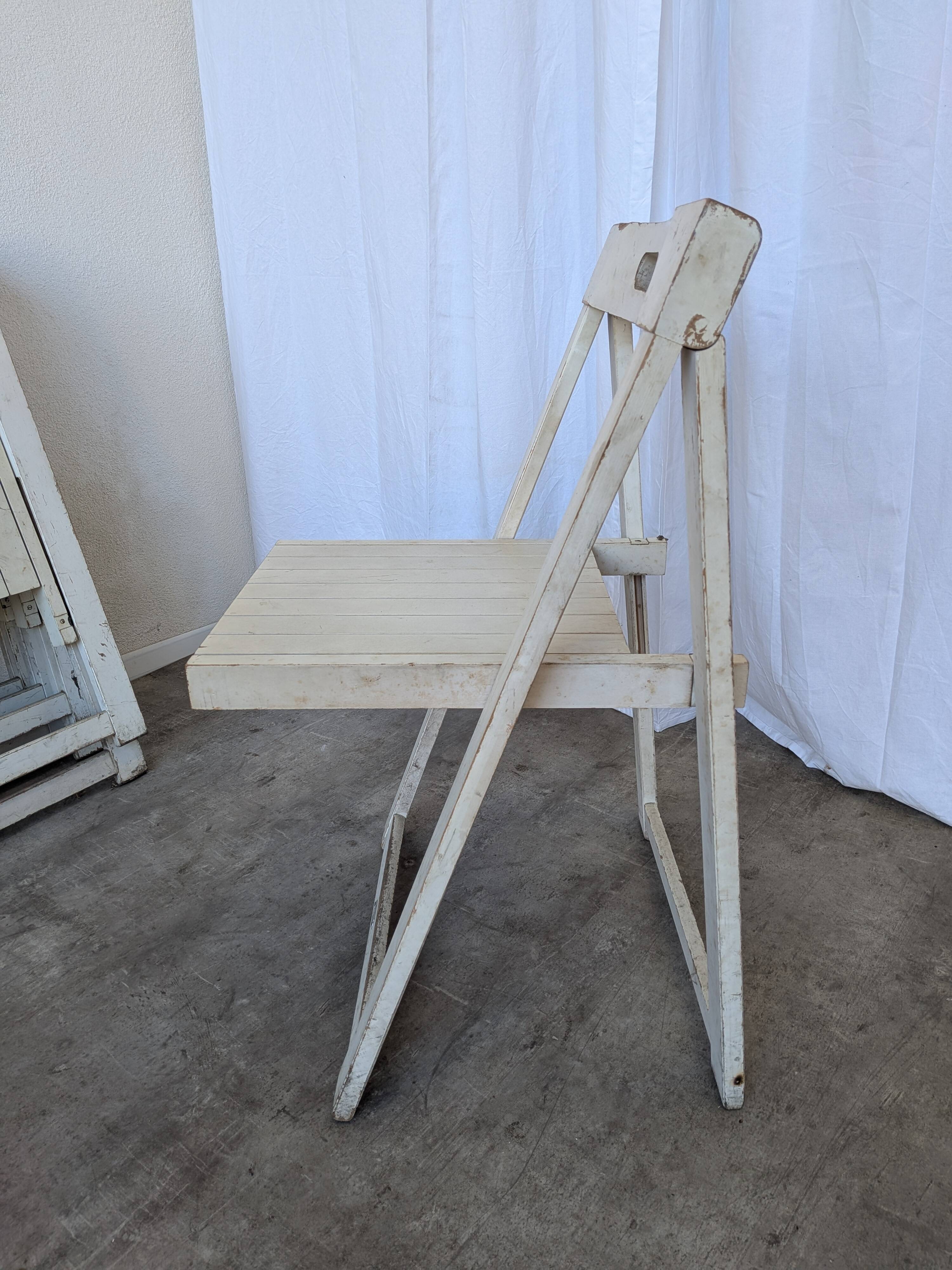 Set of 5 Vintage TRIESTE Foldable Chair by Aldo Jacober, 1970s Mid-Century