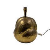 Organic modern brass table Lamp, Tommaso Barbi Italy 1970