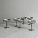 6 stainless steel footed bowls, Letang Remy style