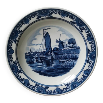 Vintage soup plate Heineken 1977 blauw delfts made hand painted made in Holland