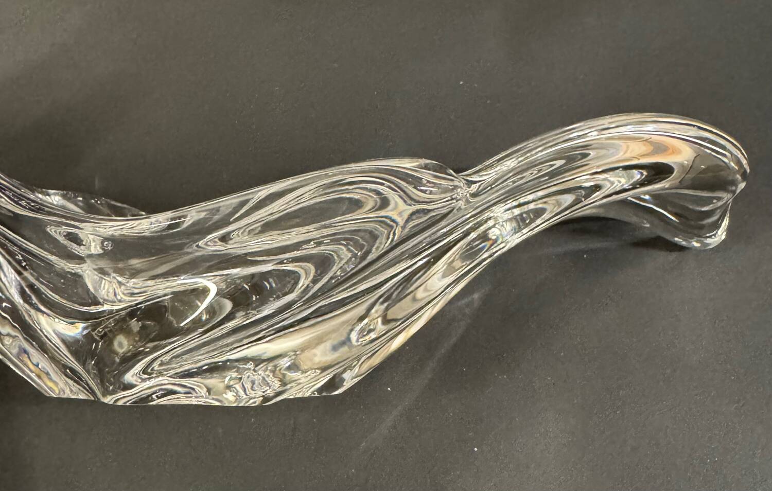 Baccarat stamped trinket tray/centerpiece