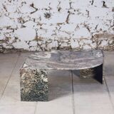 Eye-shaped marble coffee table by Roche Bobois, 1970