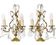 Pair of gilded bronze candelabra