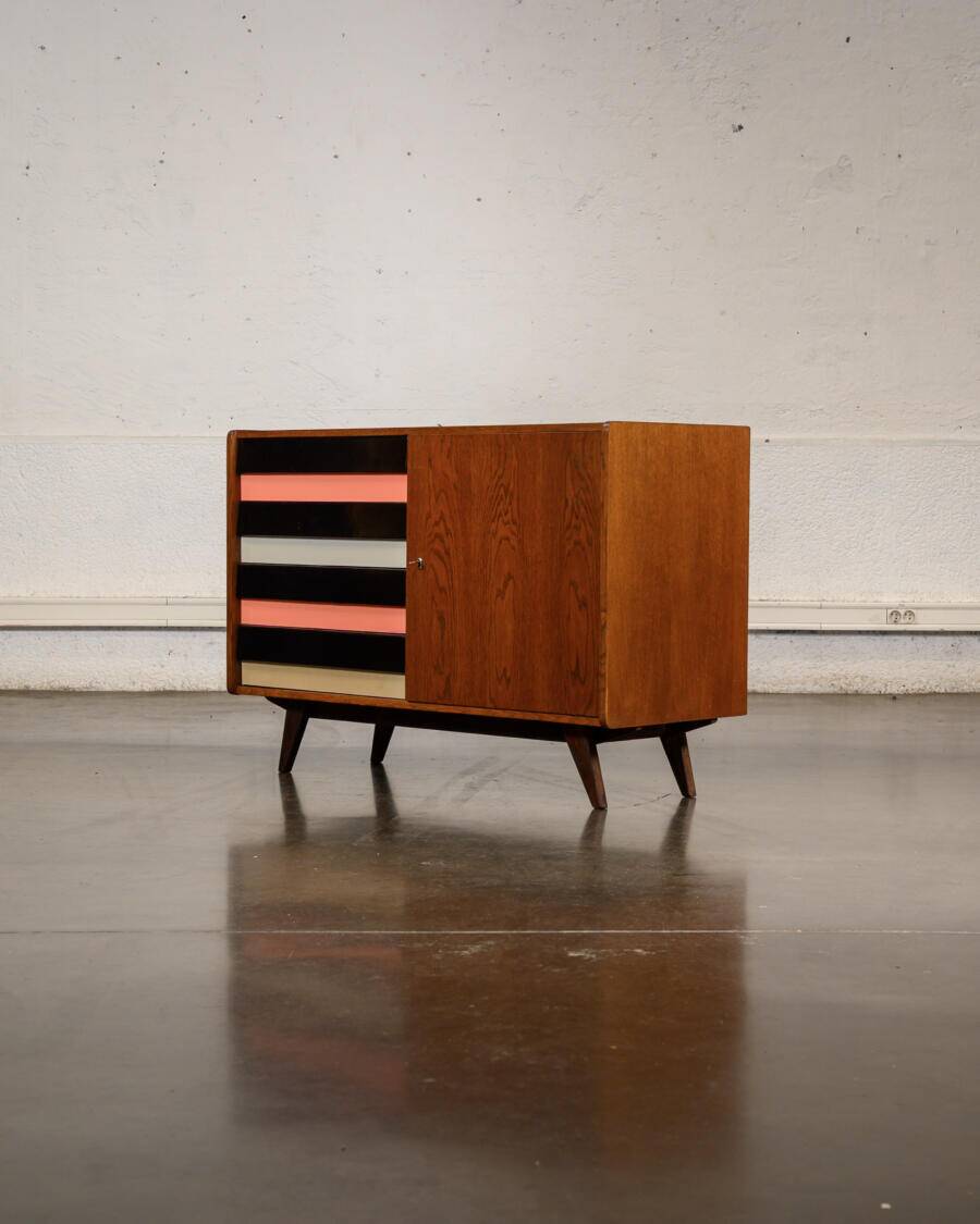 Buffet JIROUTEK tiroirs roses