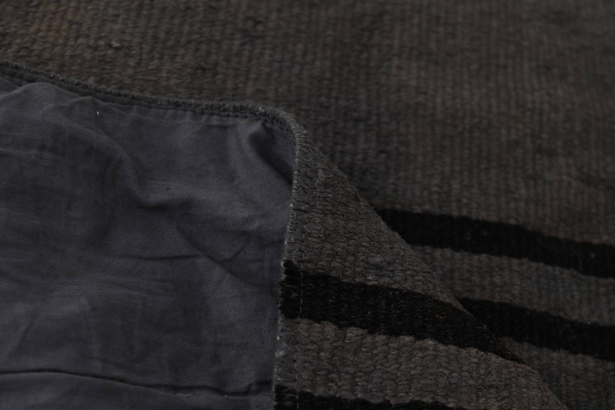 2x8 Green & Black One-of-a-Kind Vintage Kilim Runner, 67x247 Cm