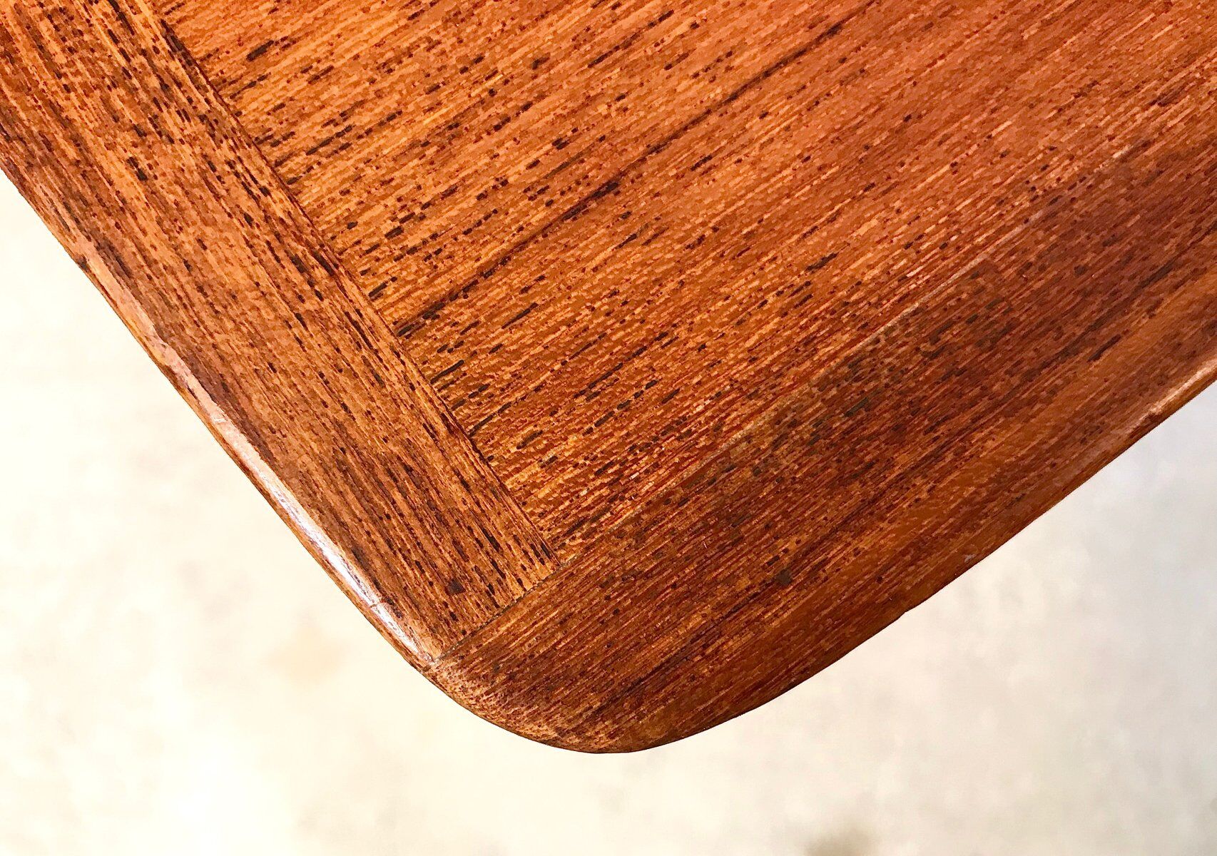 Scandinavian teak coffee table with slatted shelf, Denmark 1960s