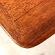 Scandinavian teak coffee table with slatted shelf, Denmark 1960s