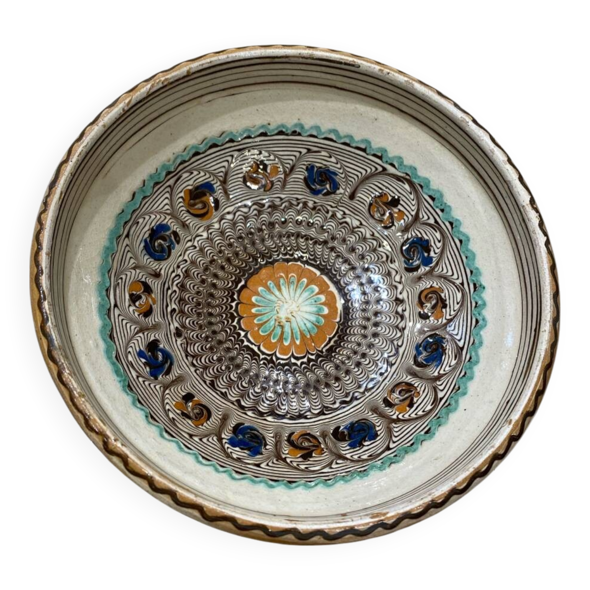 Bol / plat ancien terre cuite