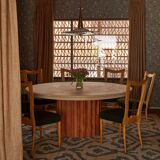 Lazy Susan dining table