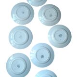 8 Art Deco plates Moulin des Loups