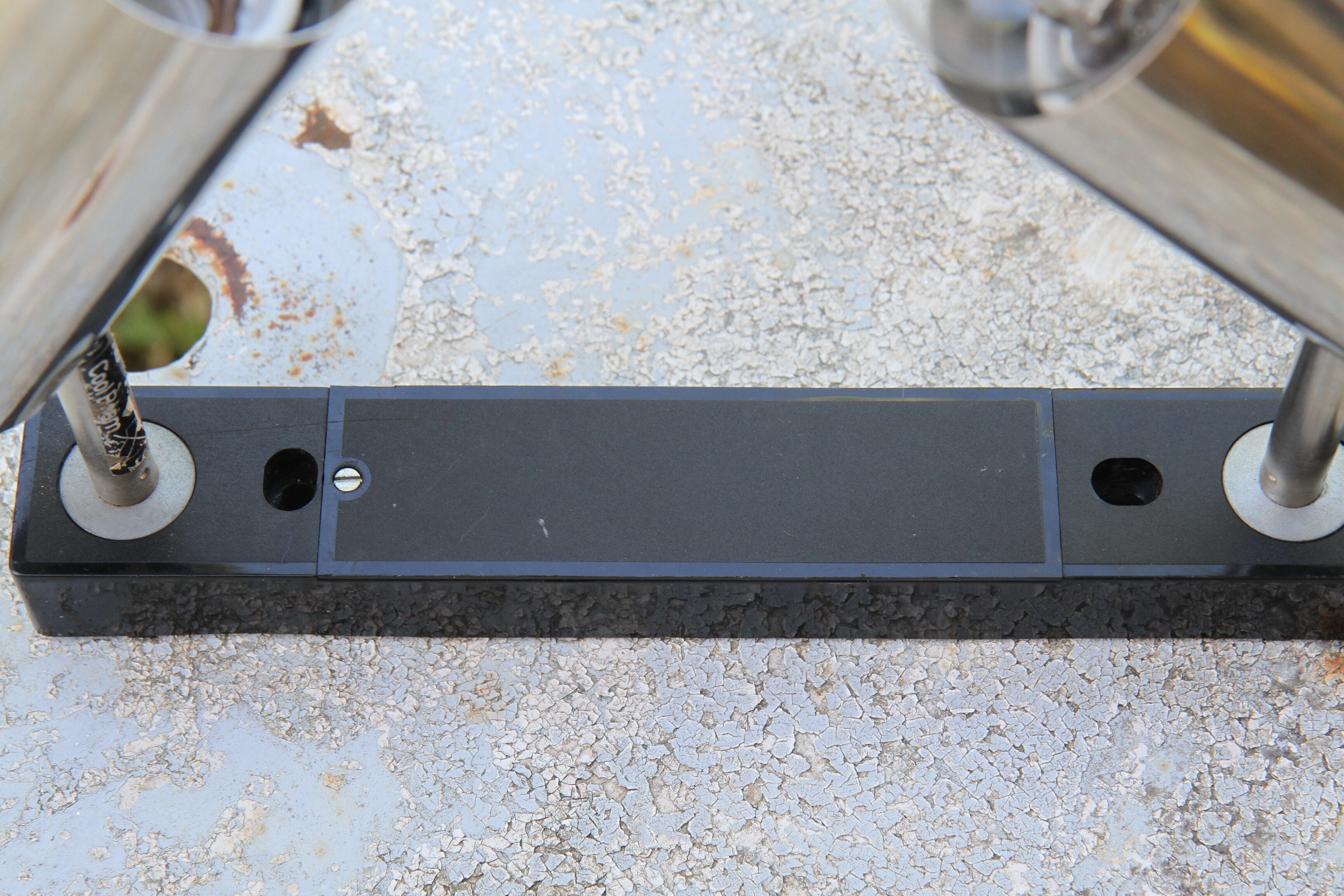 Wall sconce with two chrome lights from the 70s