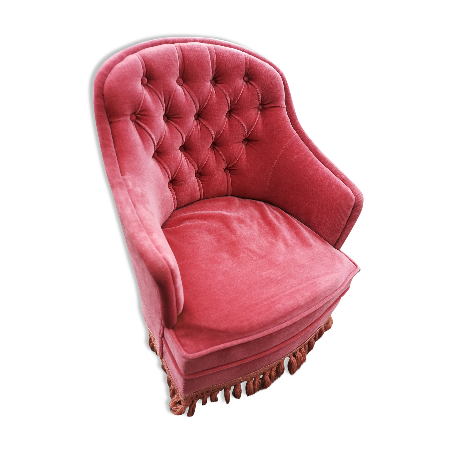 Pink toad chair