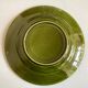Set of 6 plates in green faience 1960