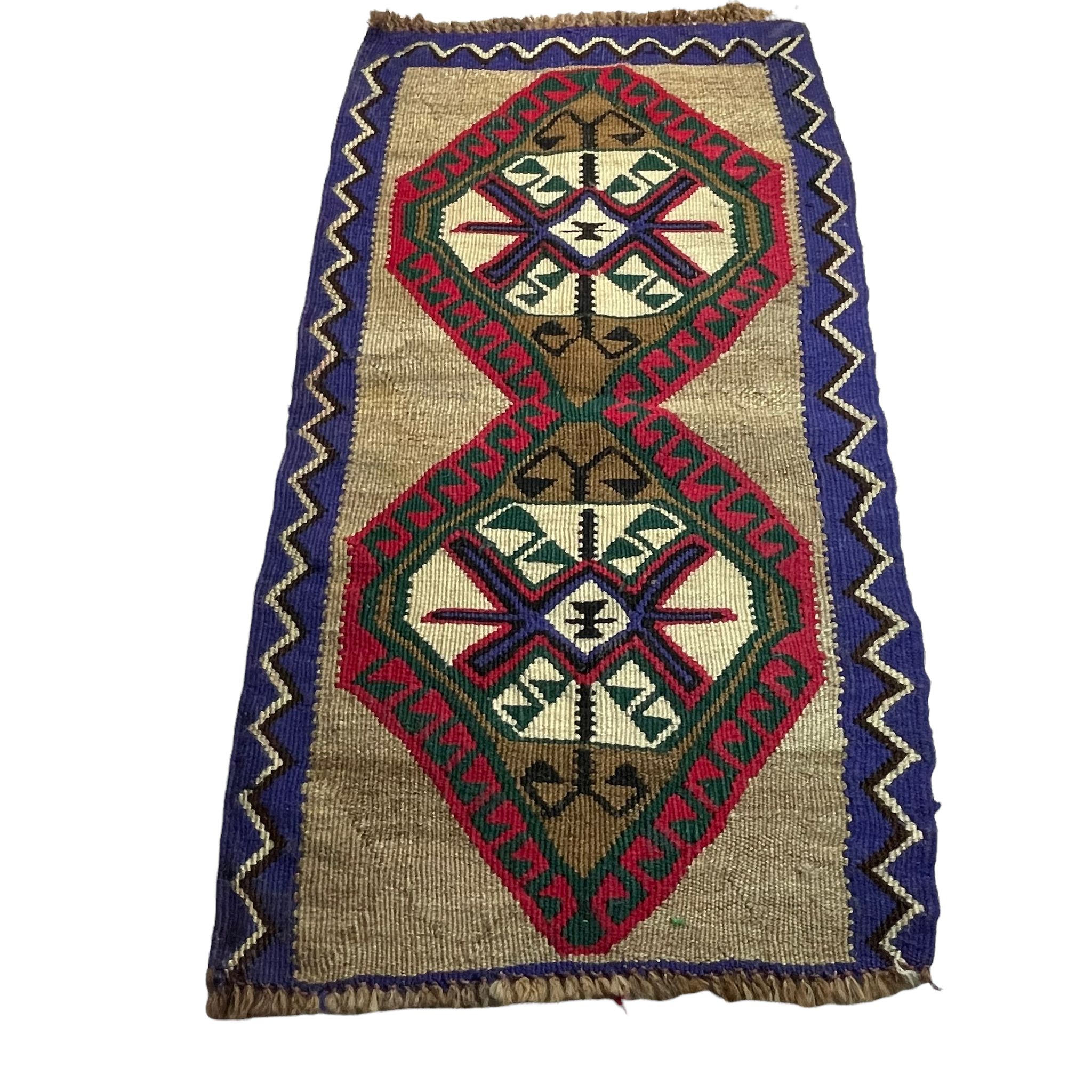 Vintage turc mini kilim, 95 x 53 cm