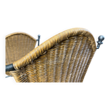Wicker chairs by Frederick Weinberg, 1960s, set of 7