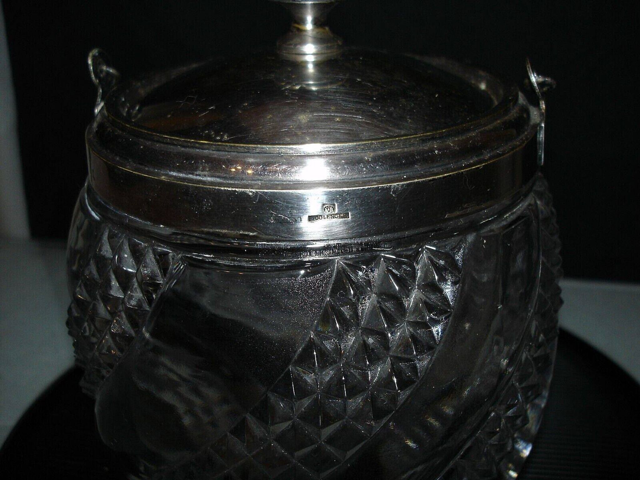 Baccarat serpentine seau a biscuit cristal