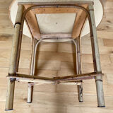 Table basse rotin bambou vintage
