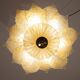 Set of 2 Rome, Murano Glass Gold\Orange Ceiling Light or Flush Mount, 1970s