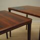 Set of three rosewood tables, Danish design, 1960s, production: Denmark