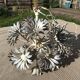 Suspension daisies in metal art deco