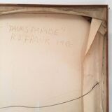 Richard Frank 'Palm's Parade' Painting, Oil On Canvas 1980s Miami Palm Tree Postmodern Art