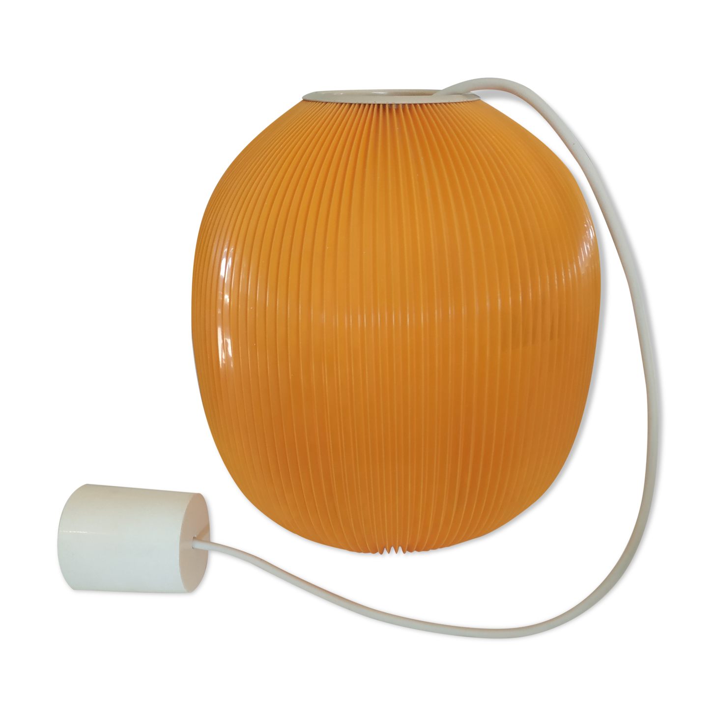 Suspension en rhodoïde orange par  Rispal, 1950