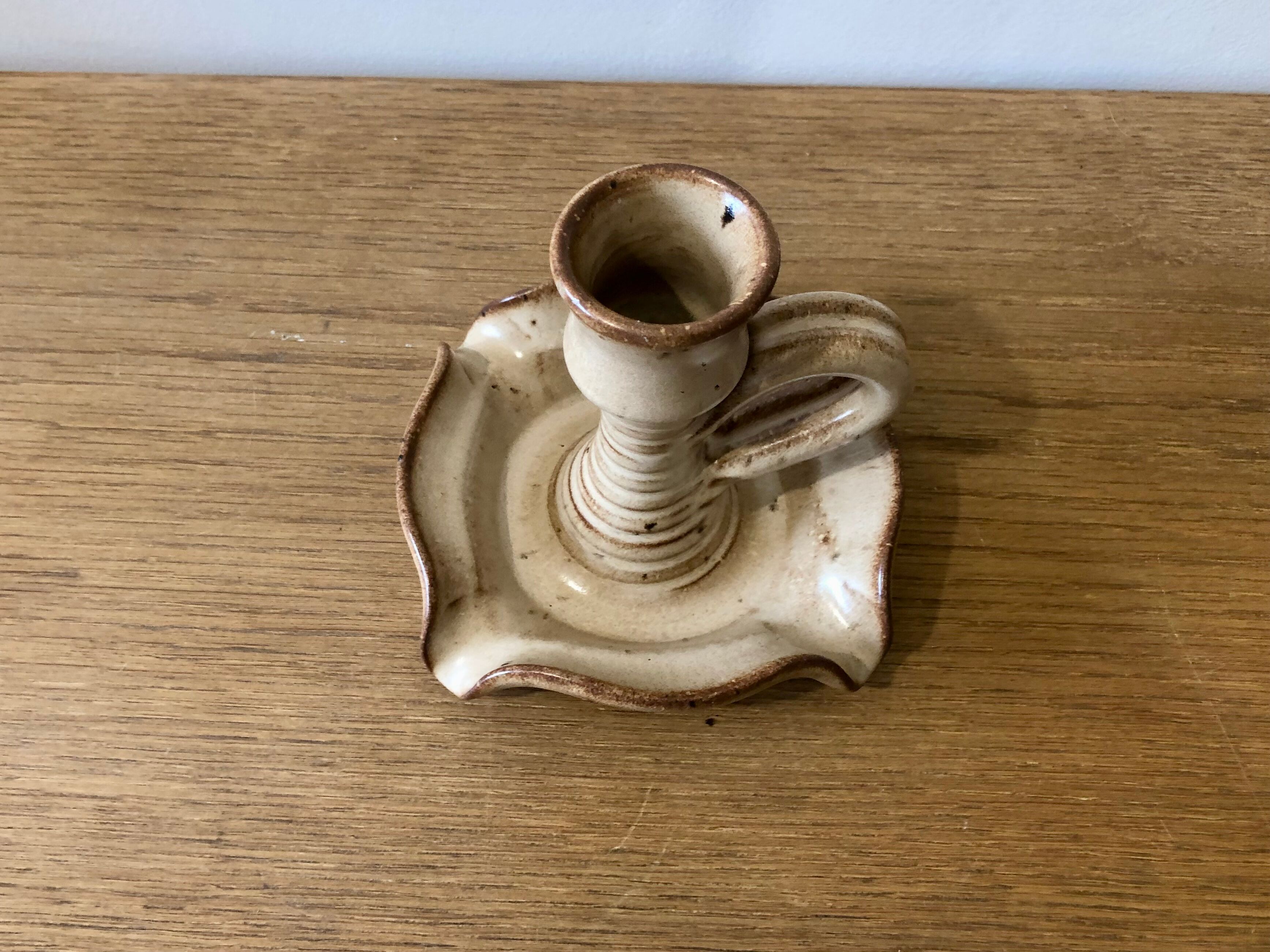 Sandstone ashtray candle holder