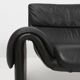 Iconic black leather DS-2011 sofa by De Sede, Switzerland ca. 1980