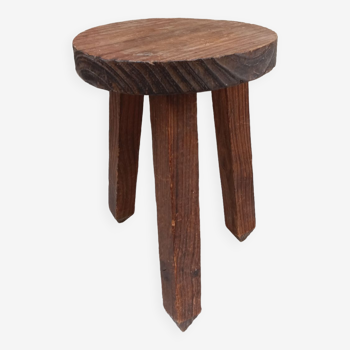 Wooden tripod stool