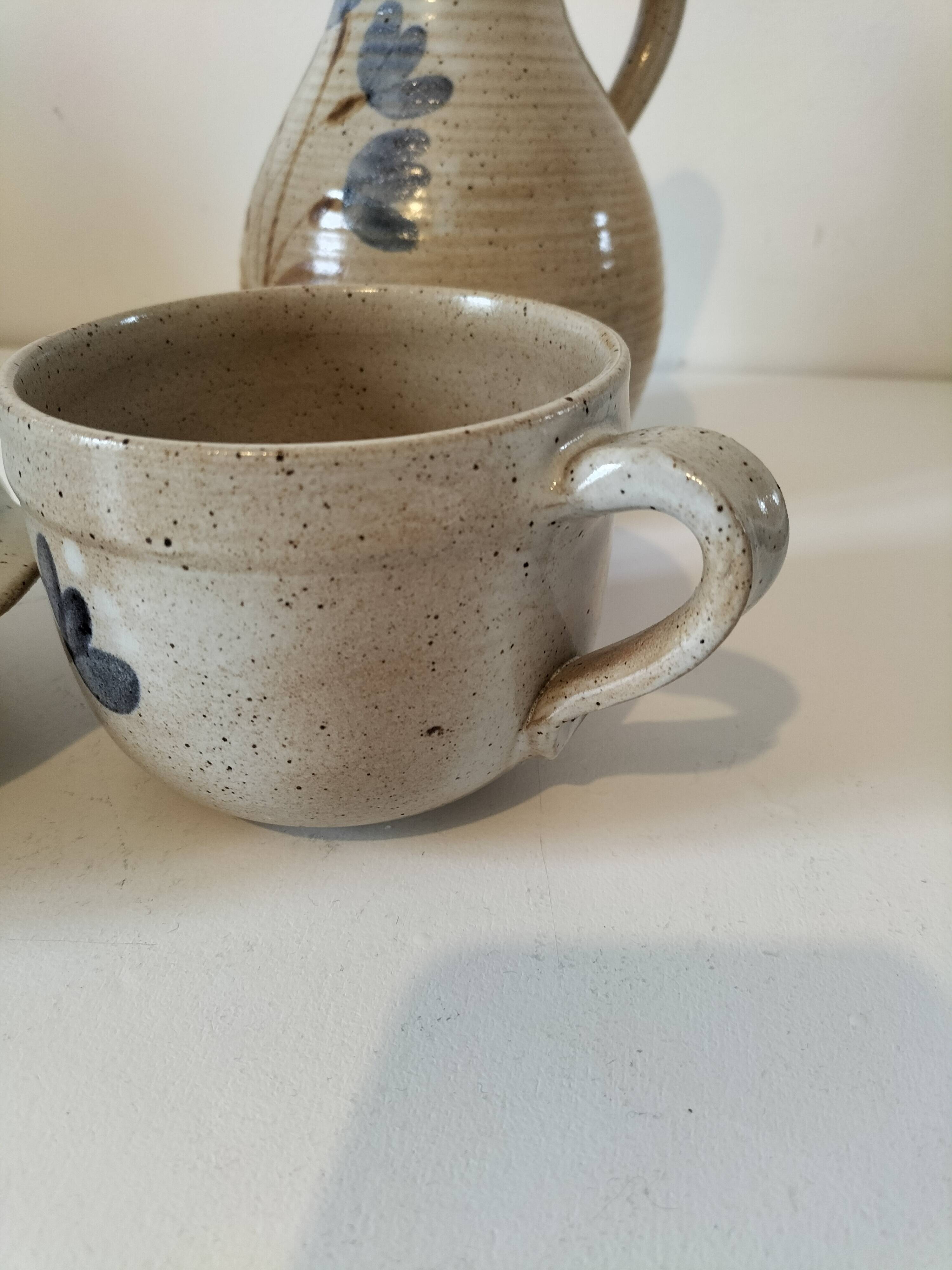 Handcrafted stoneware set — Grès du Marais France