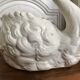 Vintage ceramic swan pot cover