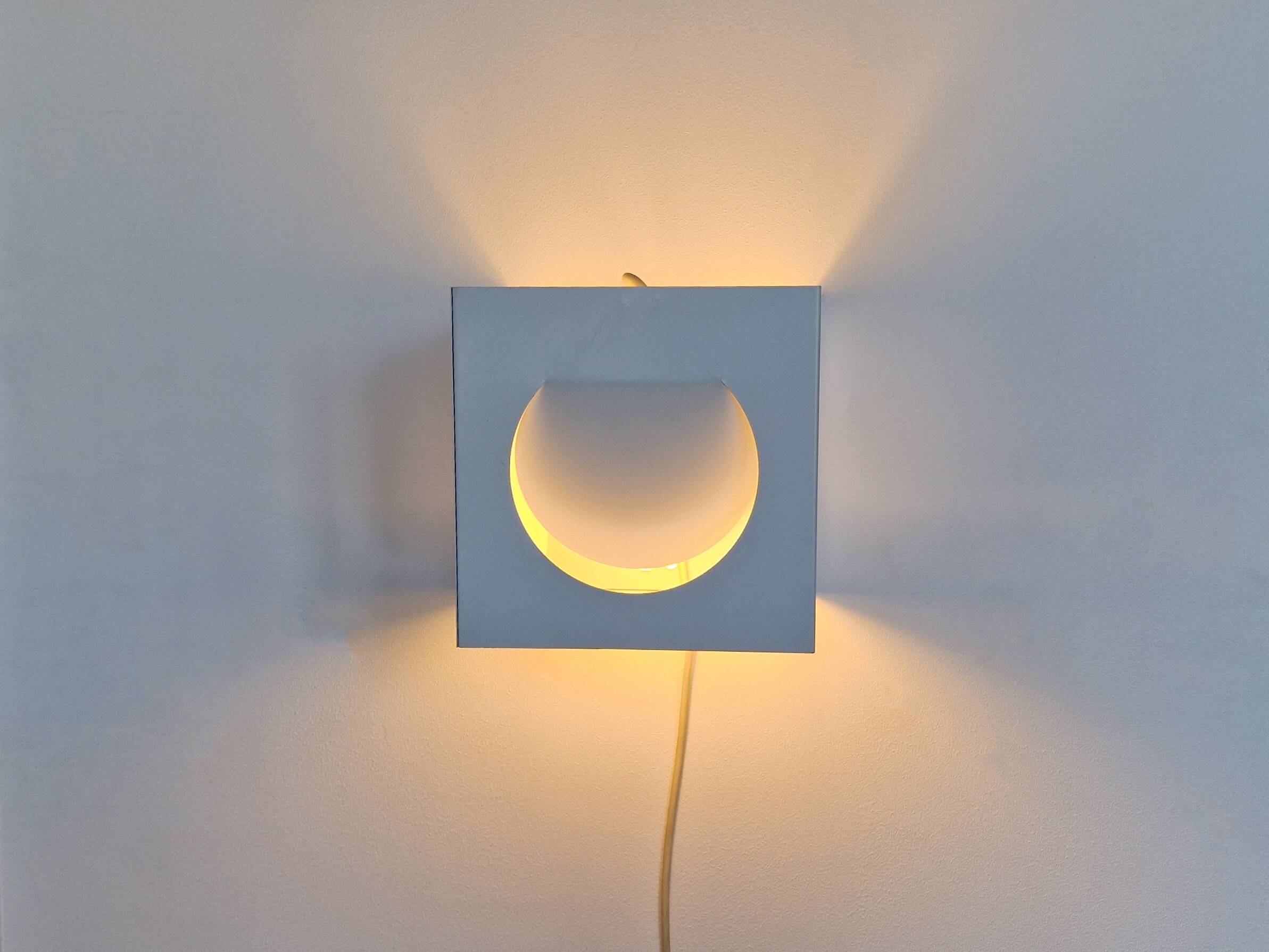 White metal wall sconce by Shogo Suzuki for Orno, Finland 1960's