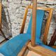 Set of 5 vintage spindle foot bistro chairs 1960"