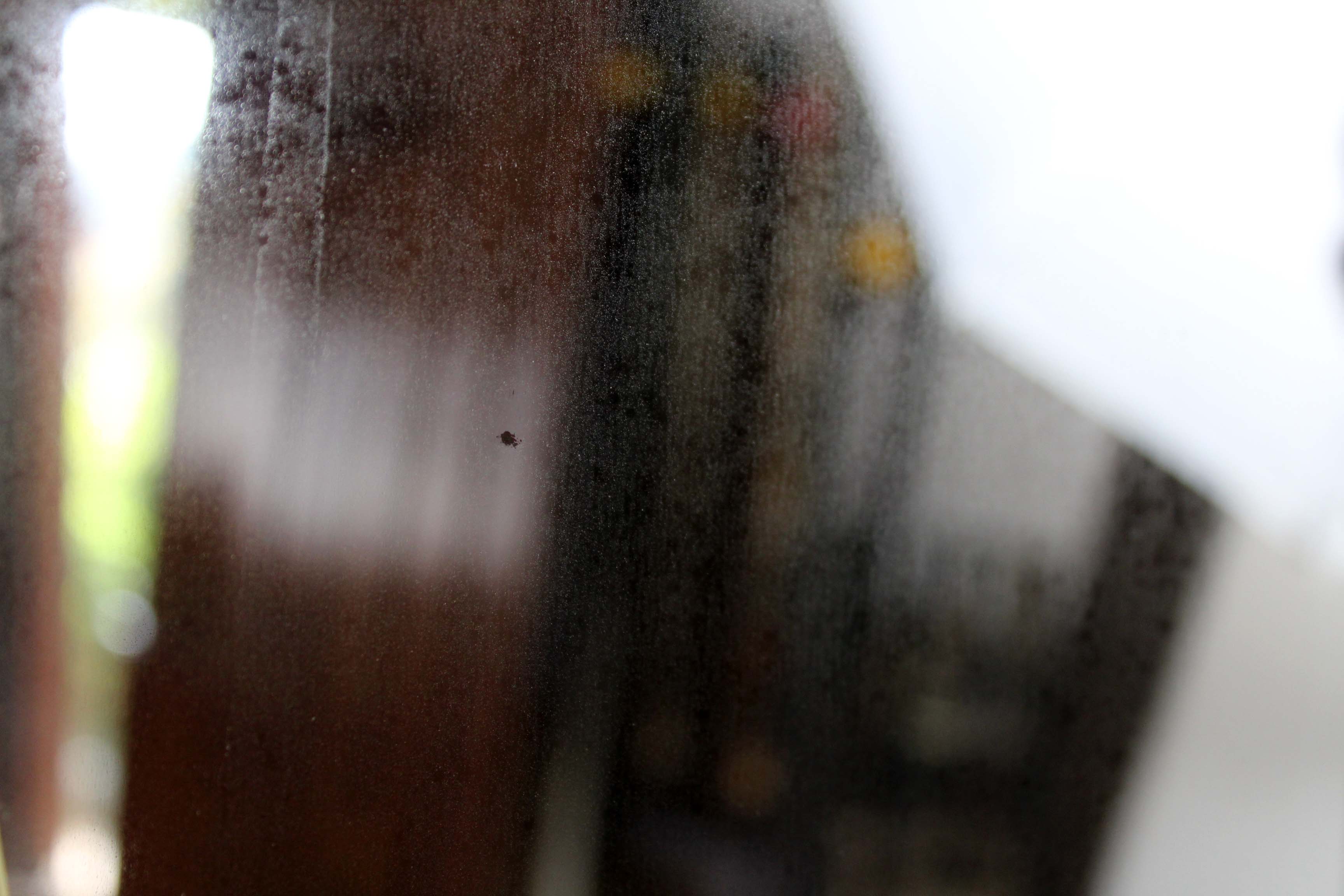 Asymmetrical mirror brass 60x31cm