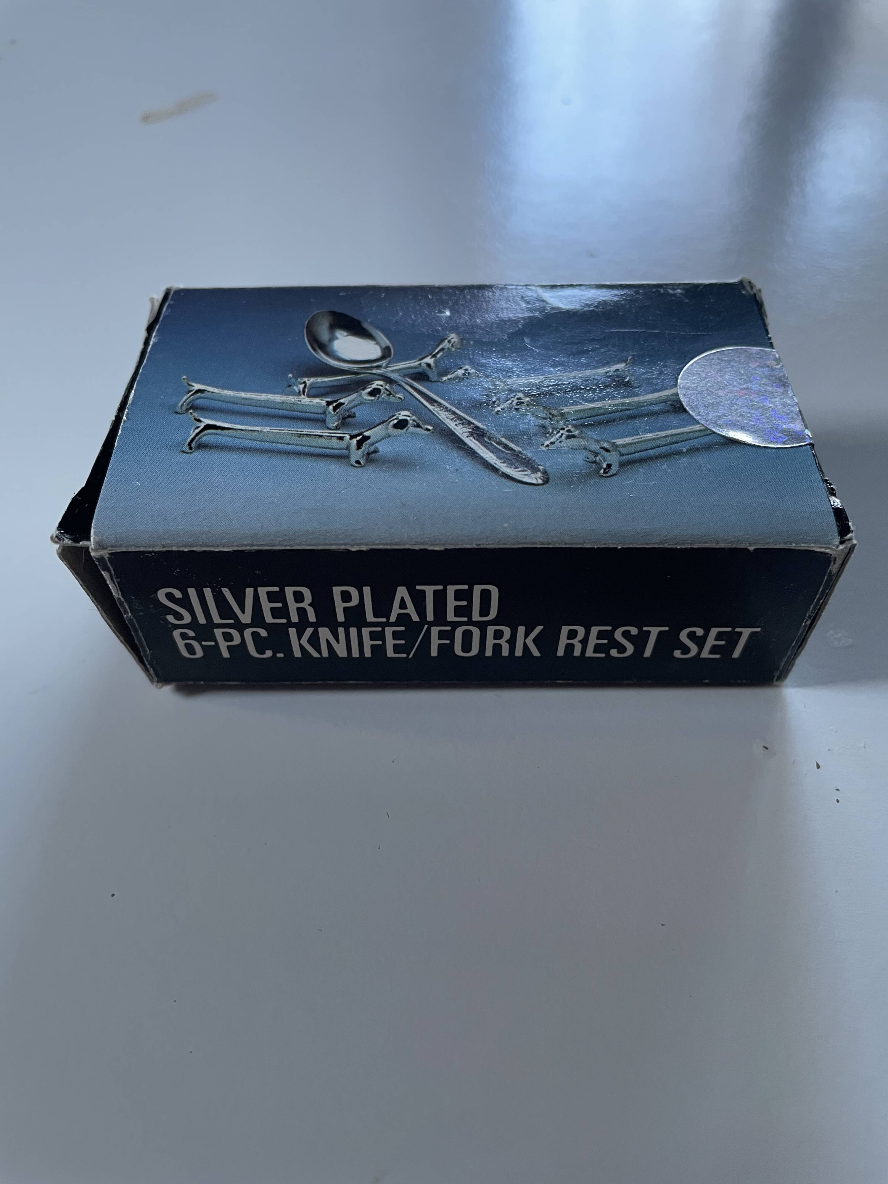 Vintage silver-plated dachshund knife rest