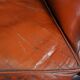 Fauteuil Chesterfield en cuir de vachette
