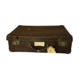 Suitcase box vintage with labels