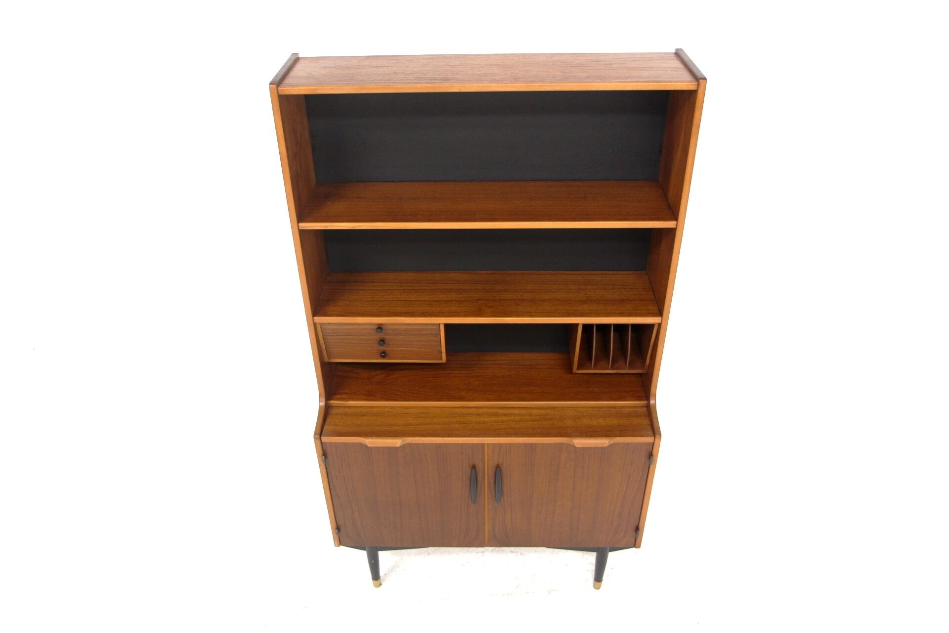 Scandinavian teak secretary, Hugo Troeds, Bjärnum, Sweden, 1950
