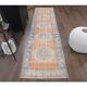 Vintage Turkish Oushak handmade wool runner 81x318