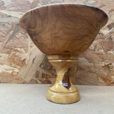 Antique Vintage Turned Wood Centerpiece Cup